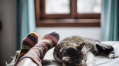 Prečo mačka spí v nohách?